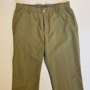 Under Armour Men's Golf Pants - Tan Color, Size 36